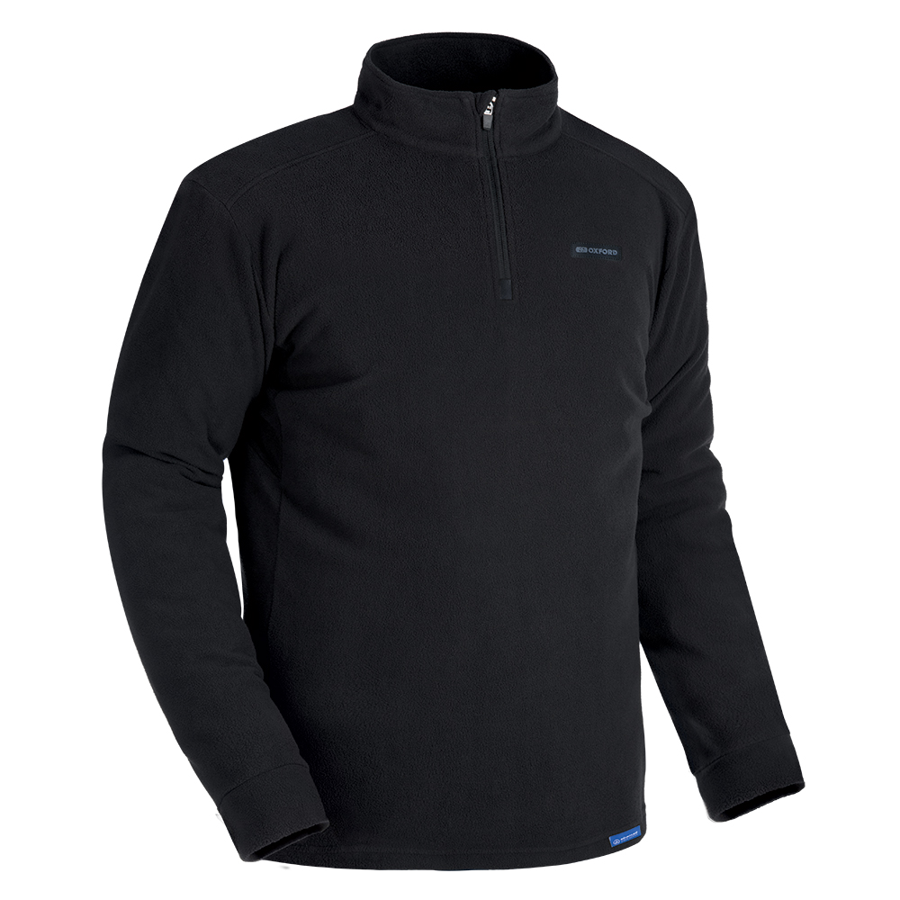 Oxford Oxford Advanced Micro Fleece 1/2 Neck MS Top Black